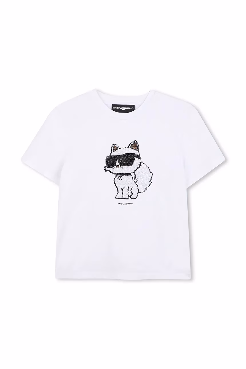 SS26-TSG0AK-00X_F1 Karl Lagerfeld T-shirt με Παγιέτες - Image 1