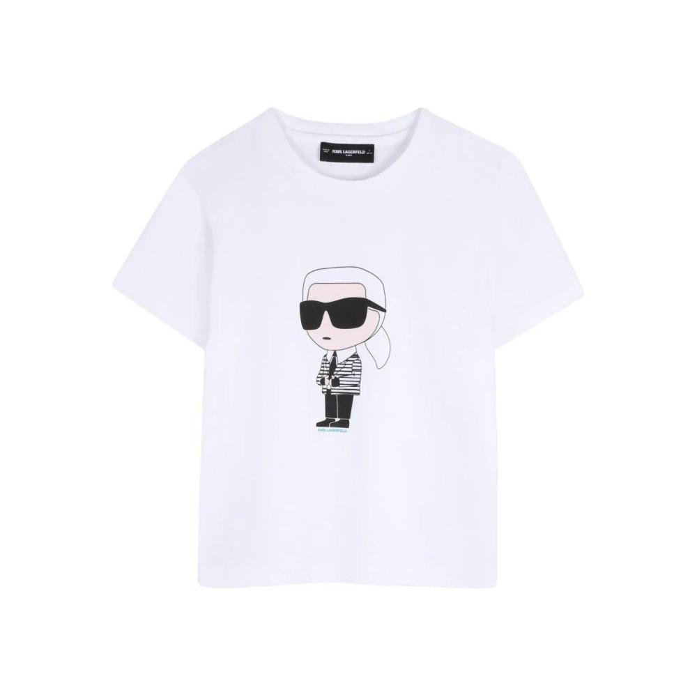 t-shirt-per-bambino-karl-lagerfeld-kids-bianca-con-stampa-grafica-prezzo-rubino-kids-2373737_11zon-1000x1000h Karl Lagerfeld T-shirt - Image 1