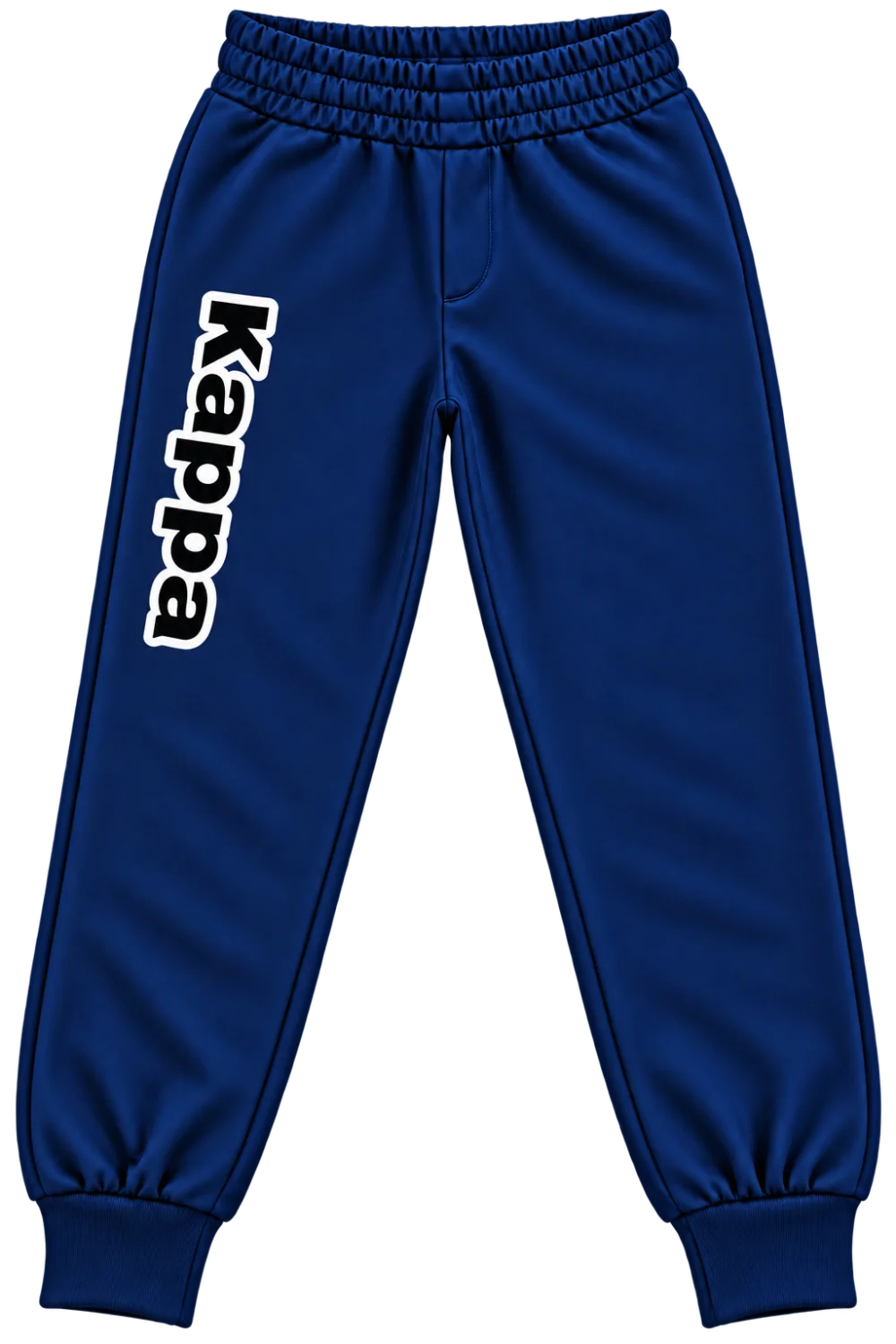 Navy Joggers With Vertical Kappa Logo
